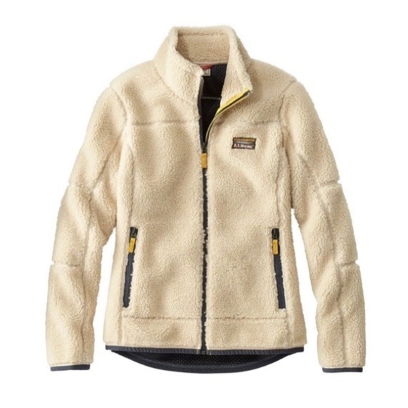 L.L. Bean Mountain Deep Pile Fleece Zip Up Jacket - Picture 1 of 8